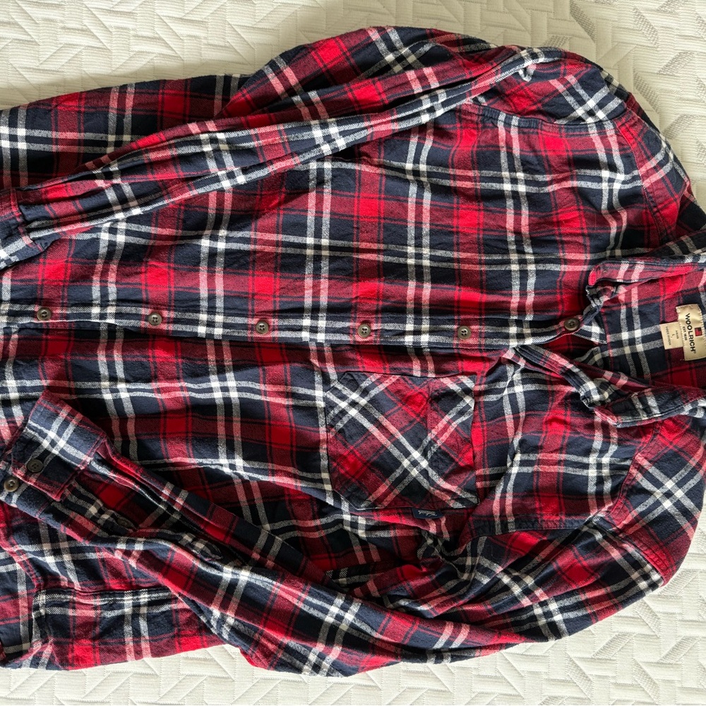 Woolrich Red and Black Plaid Shirt